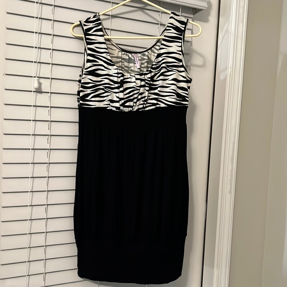 Zebra mini dress L